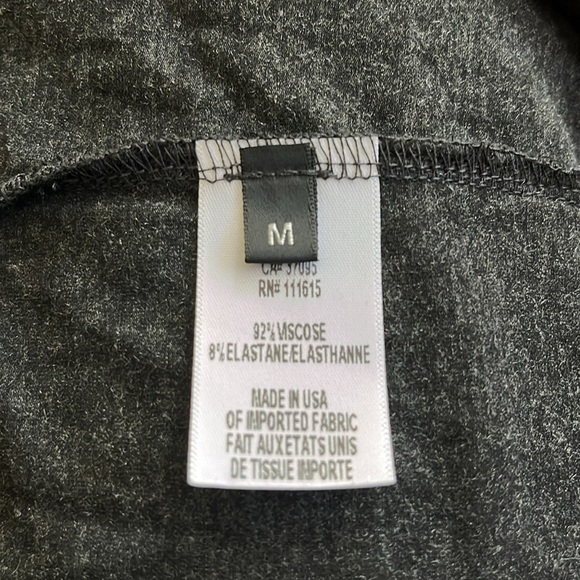 Robert Rodriguez Designer Charcoal Deep V Neck Sleeveless Dress Size M - Picture 9 of 9